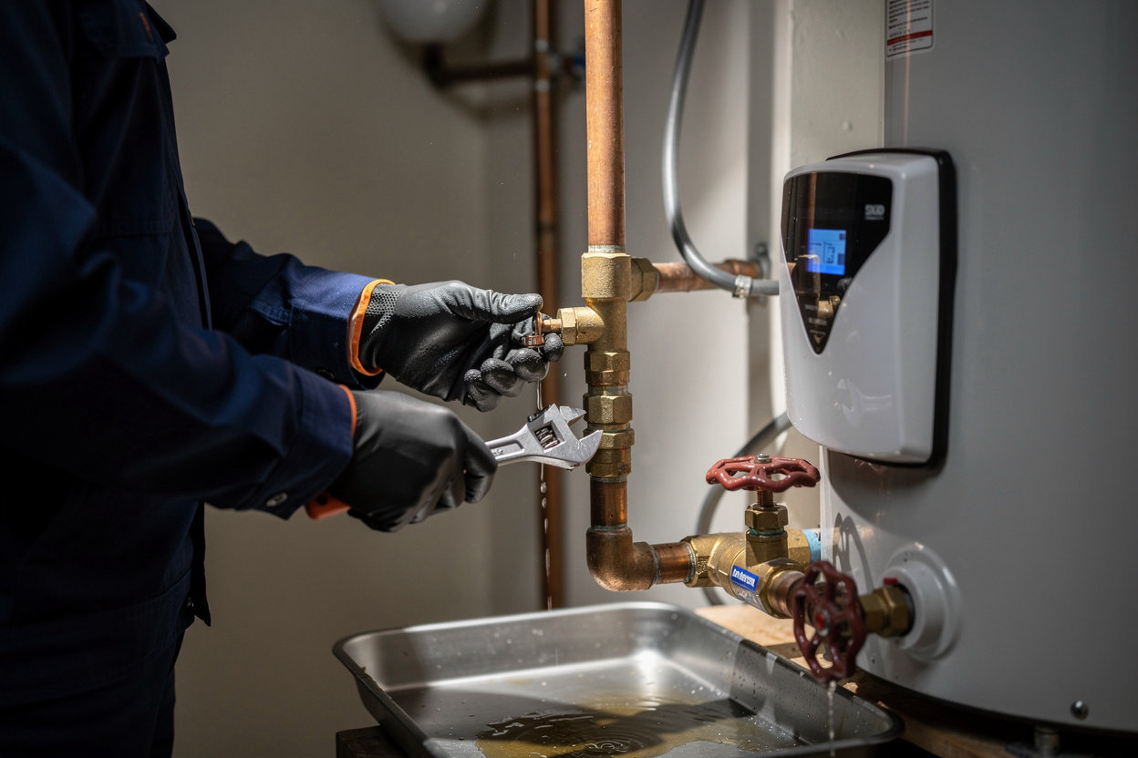 Quality Plumbing emergency response technician providing 24/7 plumbing repair service in Denver